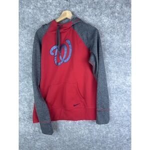 Washington Nationals Hoodie Mens XL MLB Baseball Therma Fit Lined Red Nike